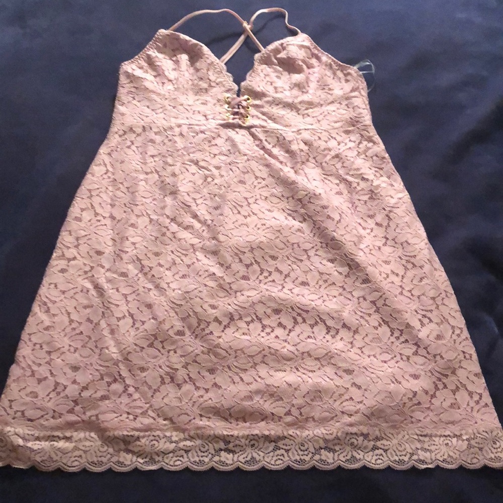 Lacy Victoria’s Secret Light Purple Slip